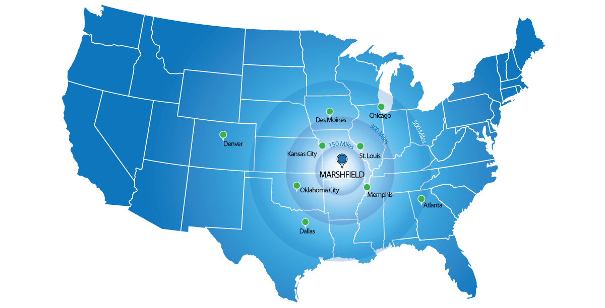 Map of Marshfield Area